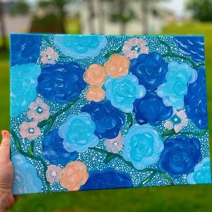 Personal acrylic painting of flowers